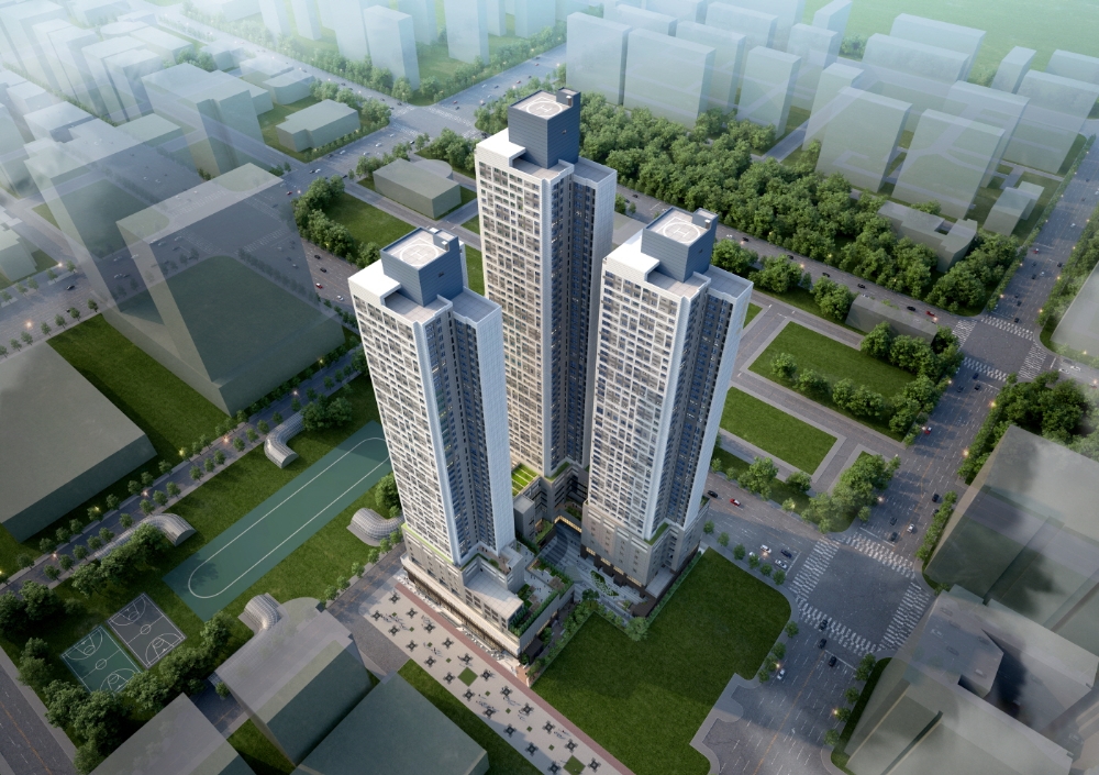 평촌 푸르지오 센트럴파크 조감도