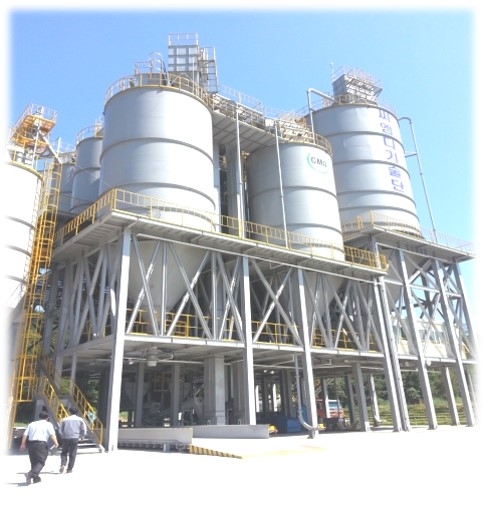 친환경 고화재 생산 시설.(사진=현대건설)