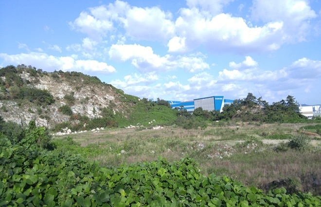 강서 시내버스 공영차고지 조성사업 현장.(사진제공=부산시)