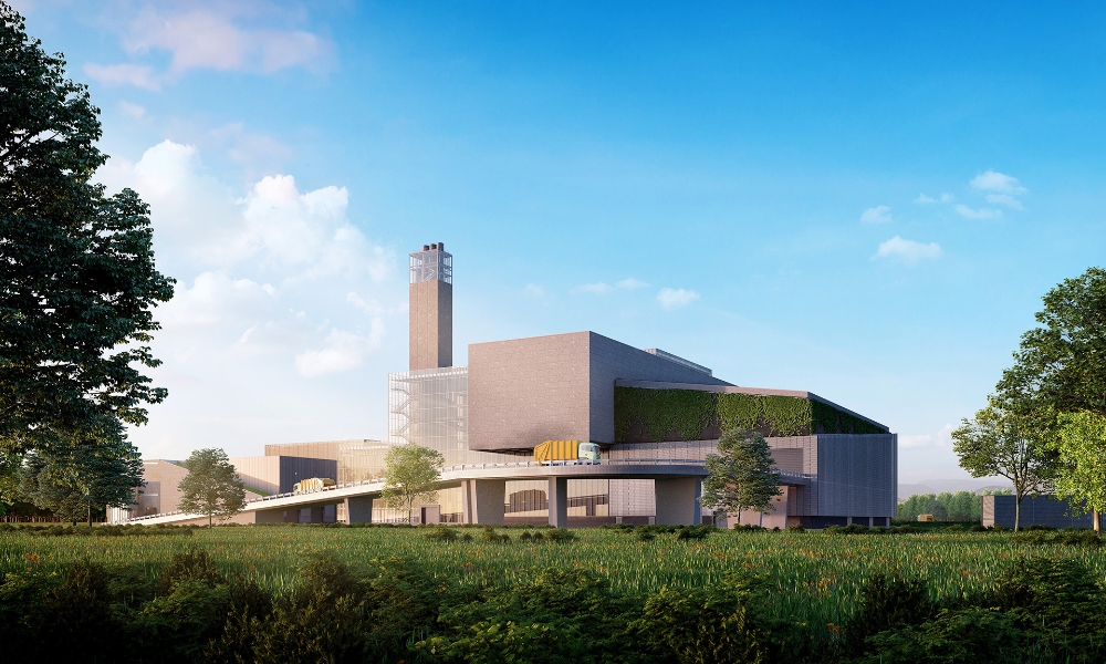 폴란드 바르샤바 폐기물 소각로 조감도.(사진=포스코건설)