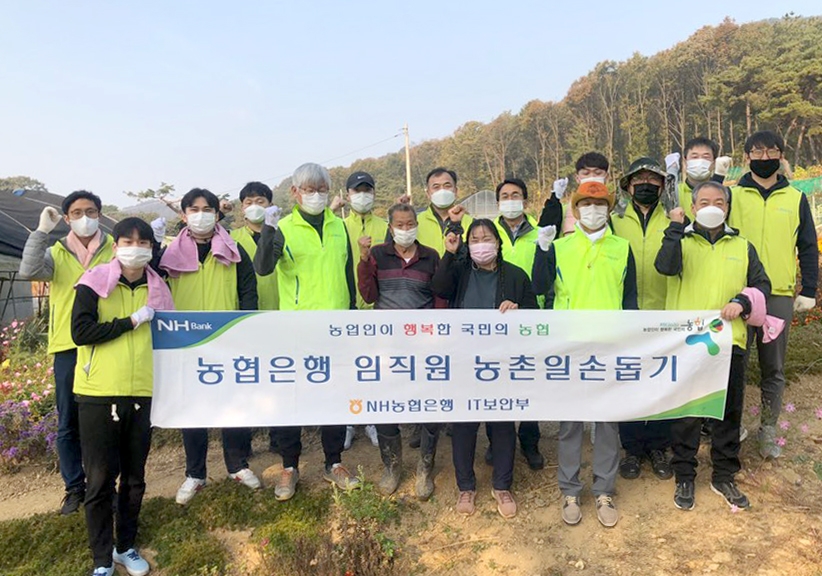 NH농협은행 정보보안부문, 의왕시 농가 찾아 일손돕기 실시