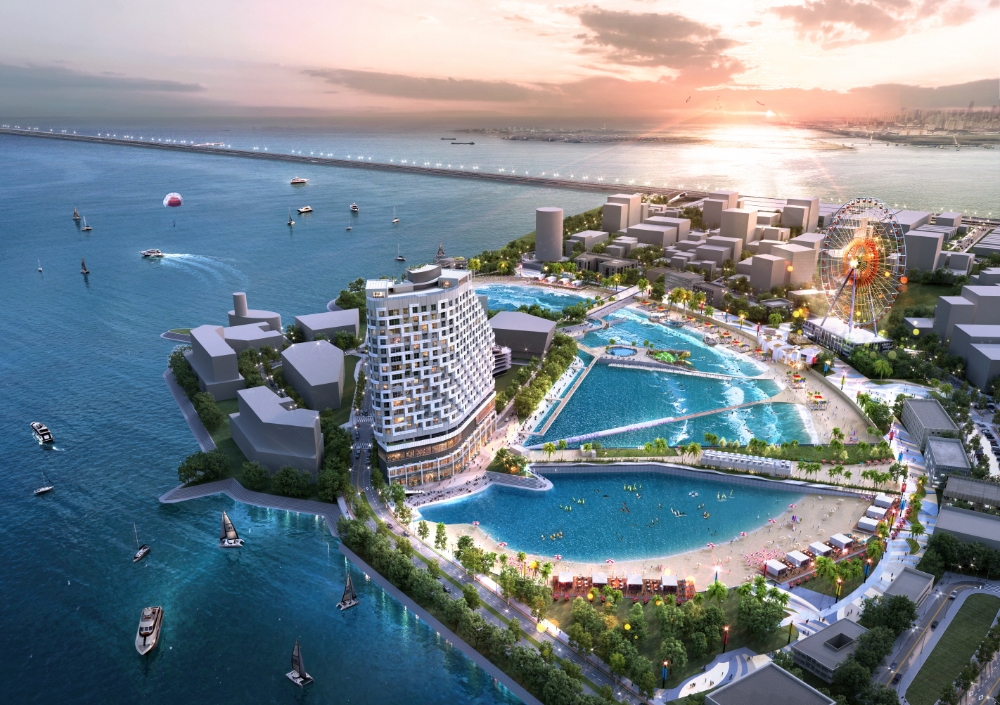 시흥 웨이브파크 푸르지오 시티 조감도.(사진=대우건설)