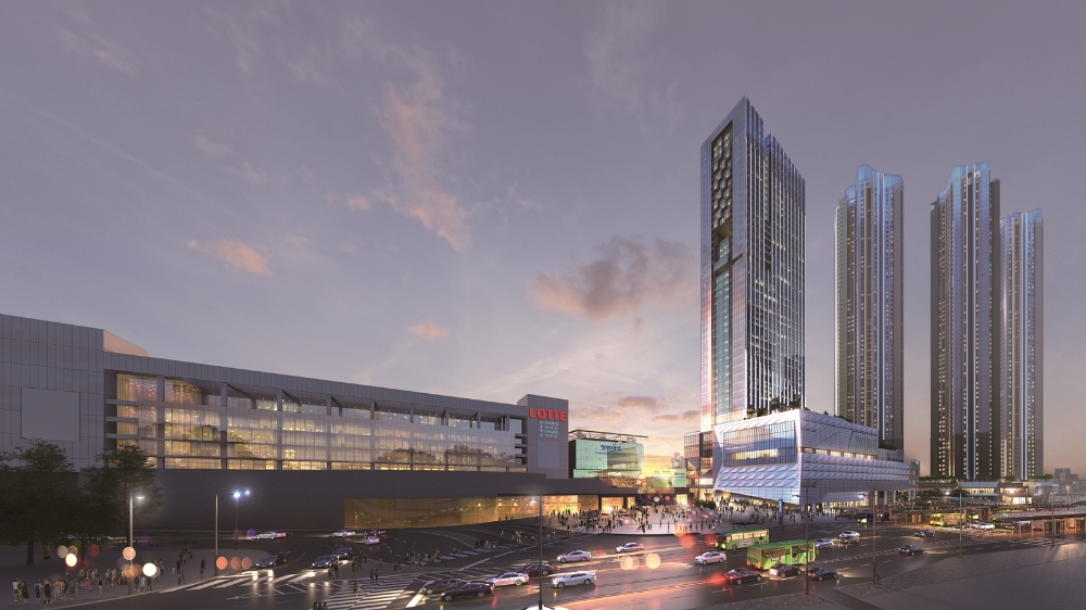 청량리역 롯데캐슬 SKY-L65 섹션오피스 투시도.(사진=롯데건설)