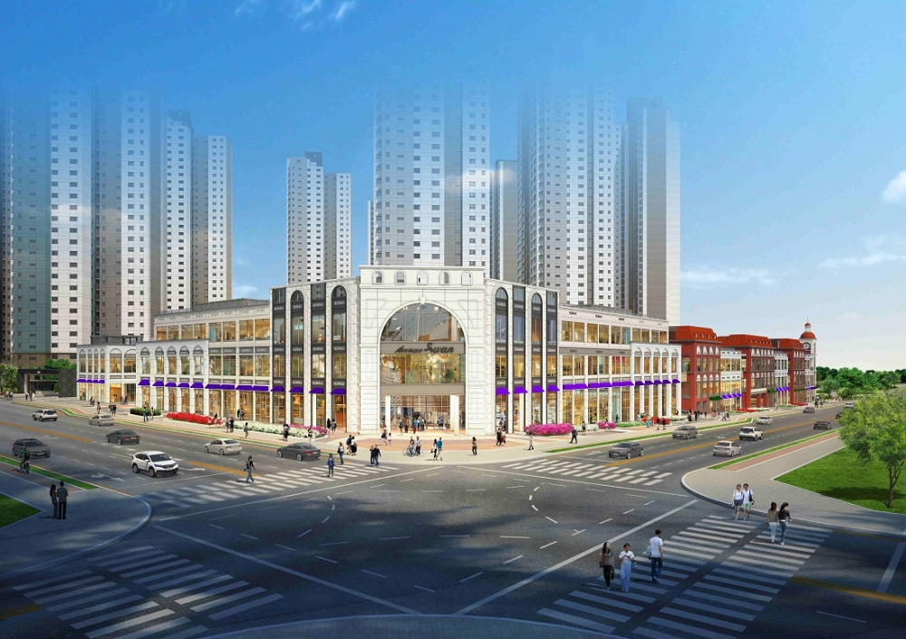 ‘대구테크노폴리스 애비뉴스완’ 상업시설 투시도