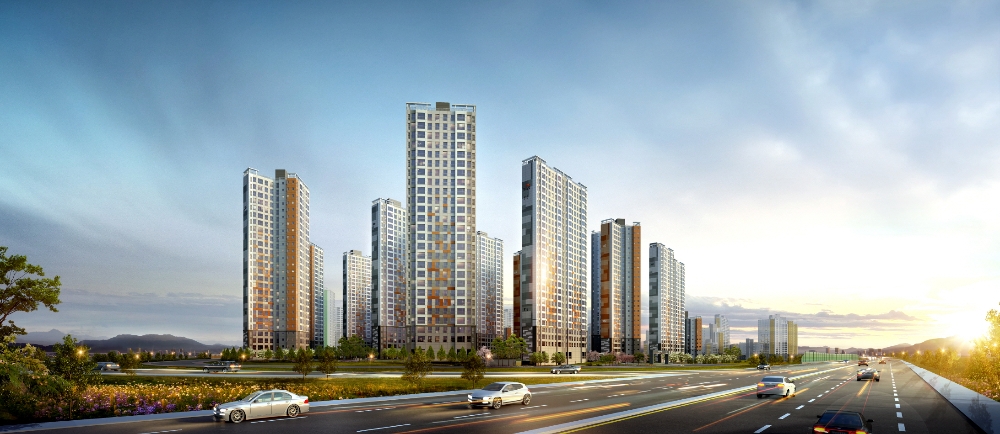 평택 지제역 동문굿모닝힐 맘시티 2차 투시도.(사진=동문건설)