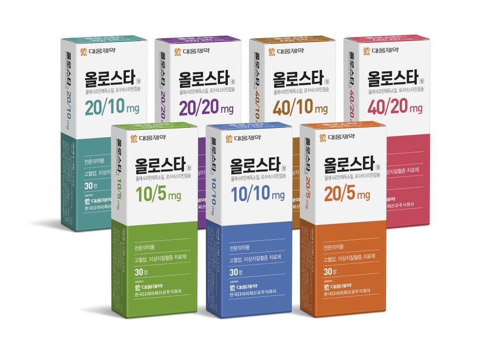 대웅제약 ‘올로스타’, 혈압 강하 효과 입증