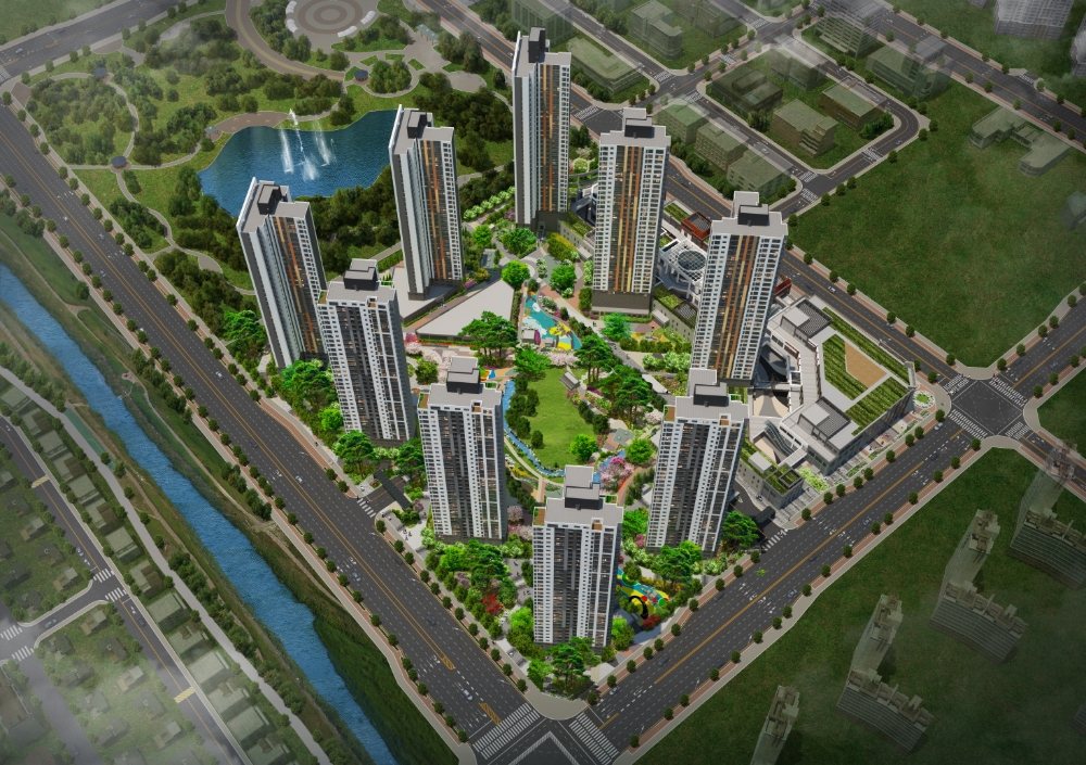 대구테크노폴리스 예미지 더센트럴 조감도