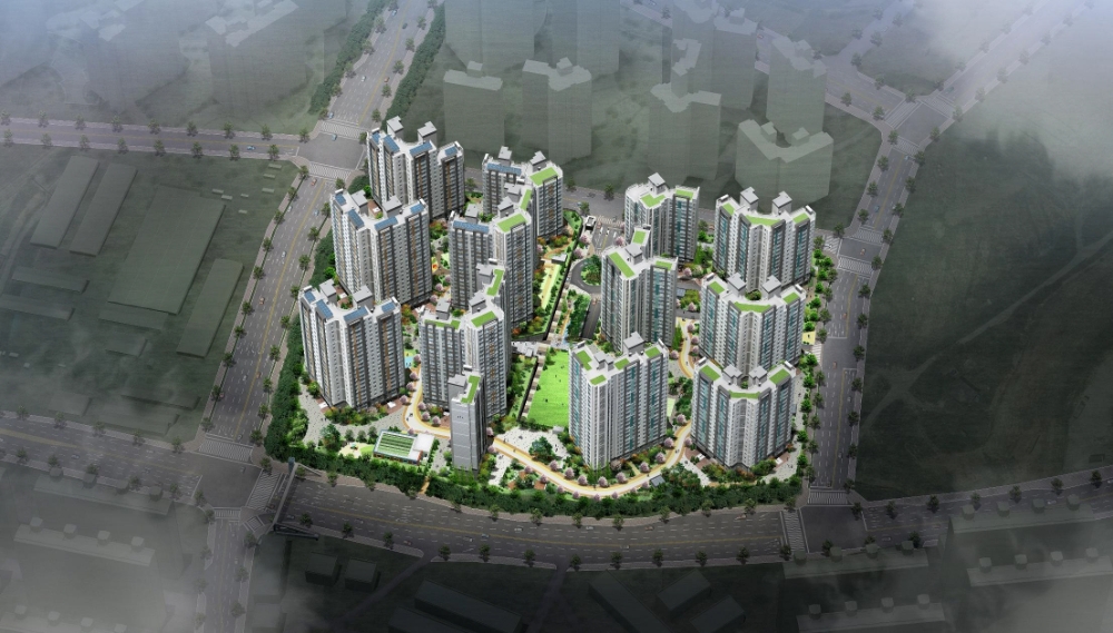 아산 삼부르네상스 더힐 조감도