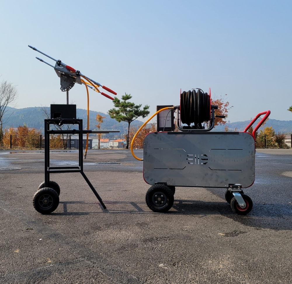 스마트 살수기.(사진=포스코건설)