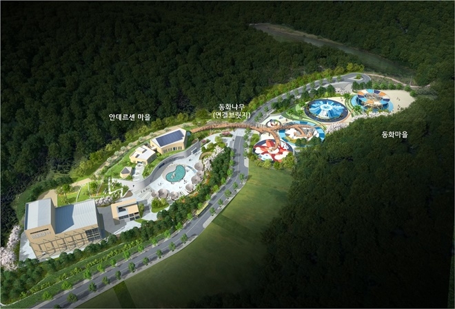 부산 기장군 장안읍 안데르센 동화마을 조감도.(사진제공=부산기장군)