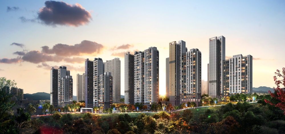 한화 포레나 수원장안 투시도.(사진=한화건설)