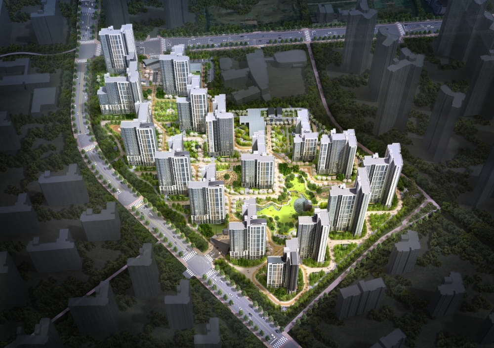 'e편한세상 영종국제도시 센텀베뉴' 조감도.