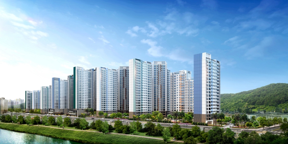 수성 더팰리스 푸르지오 더샵 투시도.(사진=대우건설)