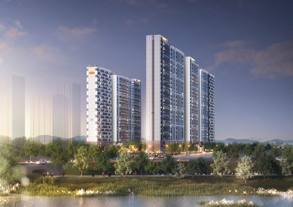 e편한세상 진천 로얄하임 투시도.(사진=DL건설)