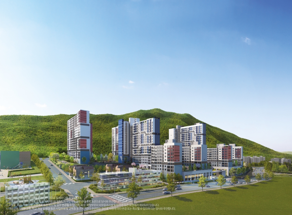 사송 더샵 데시앙 3차 투시도.(사진=태영건설 컨소시엄)