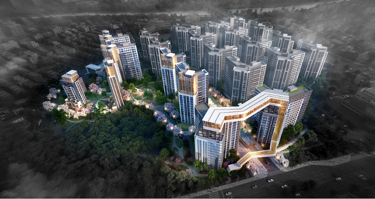 하가구역 재개발 조감도.(사진=현대건설)