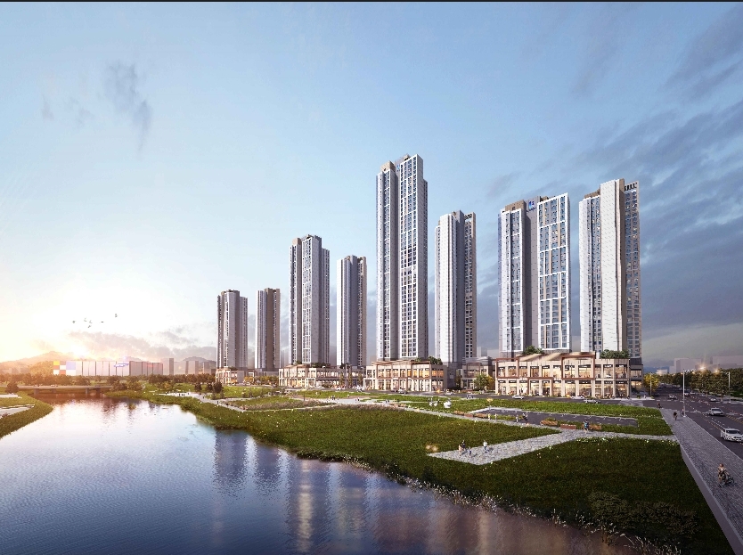 고덕신도시 유보라 더크레스트 투시도.(사진=반도건설)