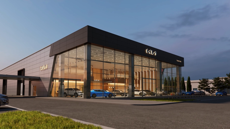 ‘기아 스토어(Kia Store)’의 매장 디자인 표준 내외관 이미지.(사진=기아)