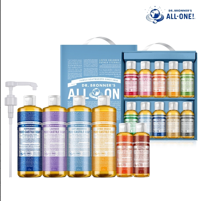 닥터 브로너스 '퓨어 캐스틸 솝 2021 썸머 스페셜 패키지'.(사진=닥터 브로너스)