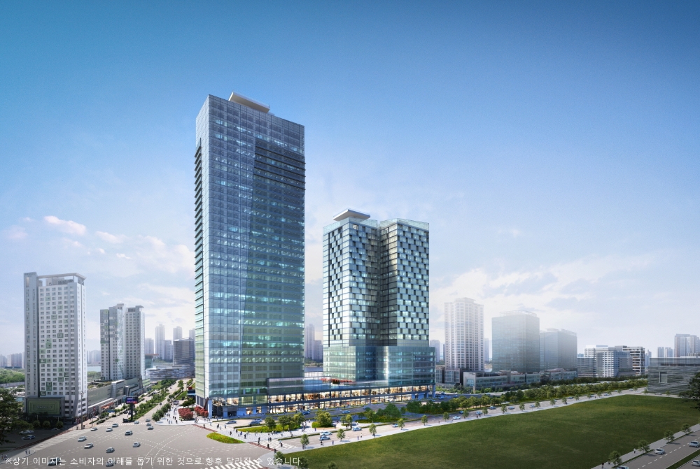 송도센텀하이브 투시도