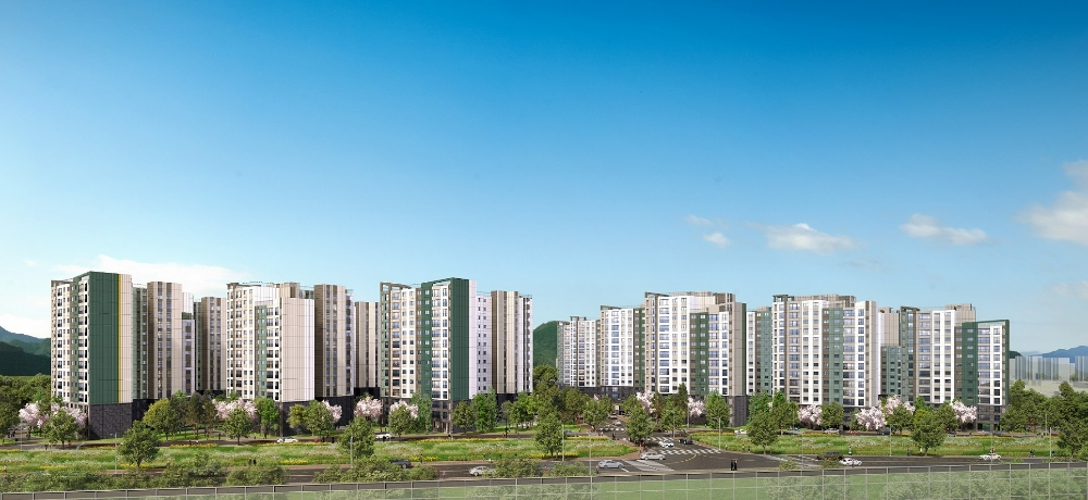 용계역 푸르지오 아츠베르 투시도.(사진=대우건설)