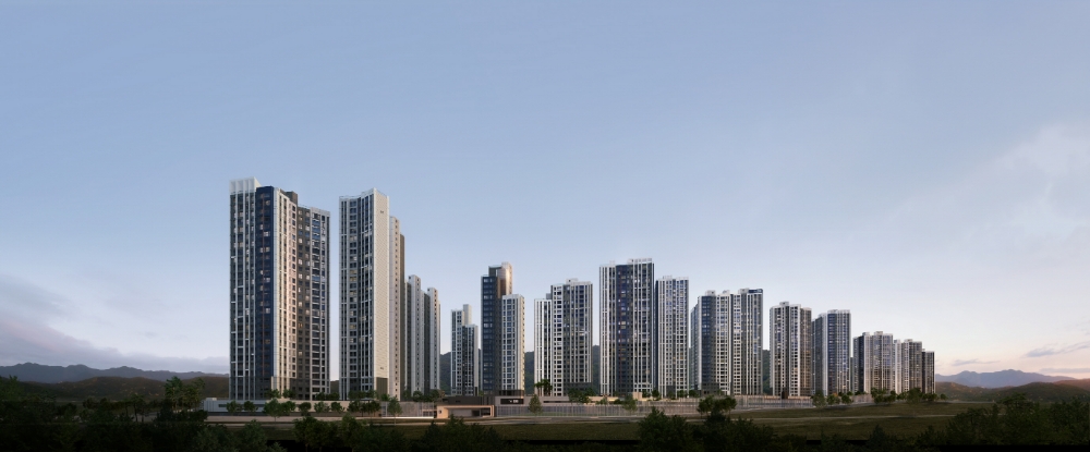 파주 문산역 2차 동문 디 이스트 투시도.(사진=동문건설)