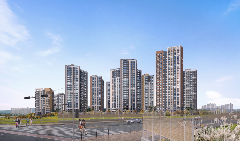 신진주역세권 우미린 투시도.