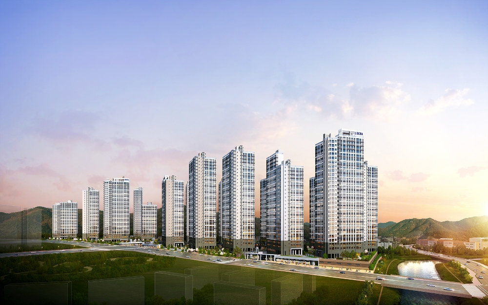 신경주 반도유보라 아이비파크 투시도.(사진=반도건설)