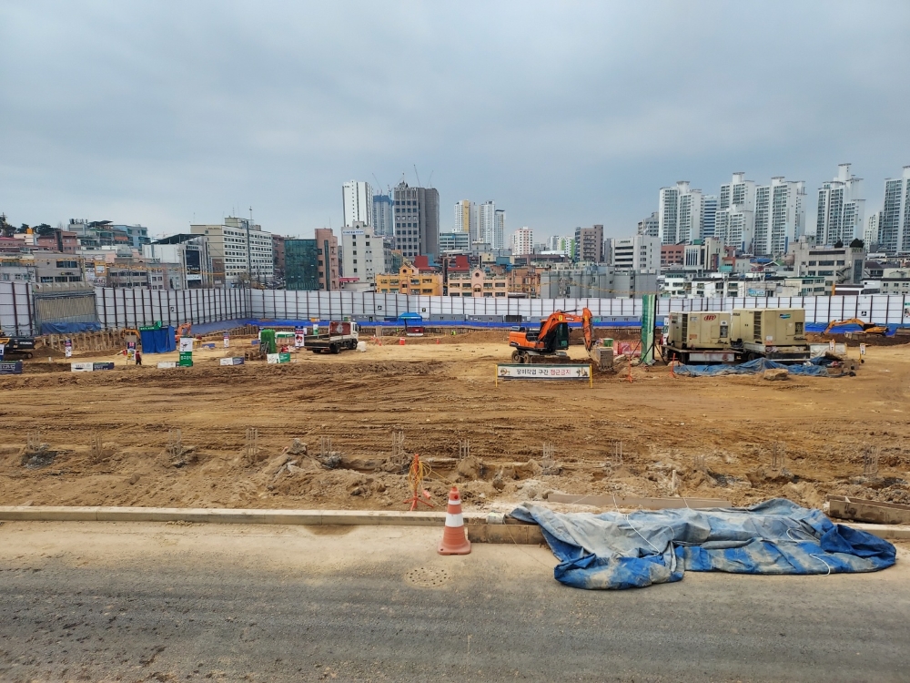 인천 남동구 백운주택조합 현장 전경