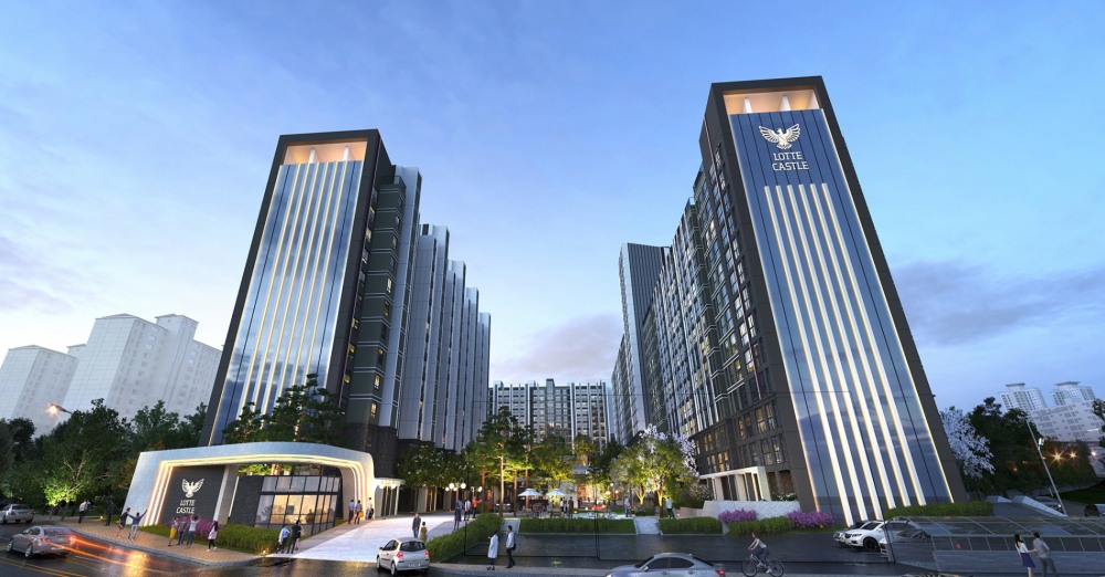 수원 권선 삼천리2차 리모델링 투시도.(사진=롯데건설)