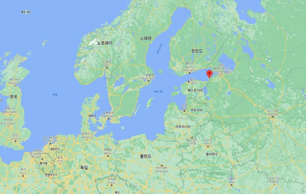 러시아 우스트-루가 위치도.(사진=DL이앤씨)