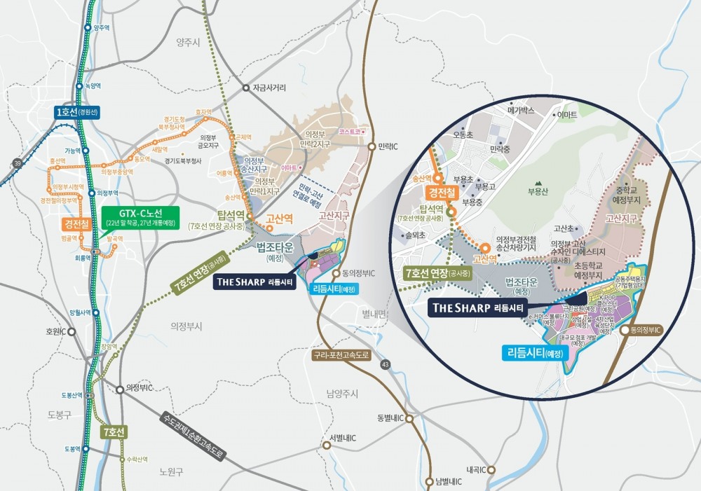 더샵 리듬시티 위치도.(사진=포스코건설)