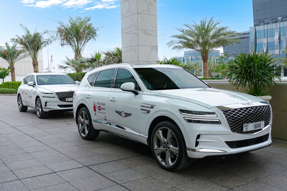 대회 중 참가 선수들의 의전 및 대회 관계자 업무용으로 사용될 GV80.(사진=제네시스)