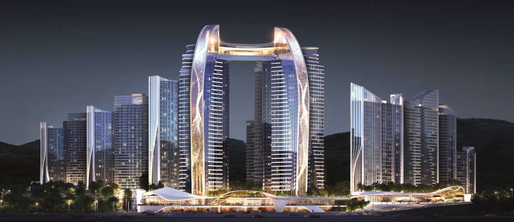 롯데건설이 관양 현대아파트에 제안한 시그니처 캐슬 조감도.(사진=롯데건설)