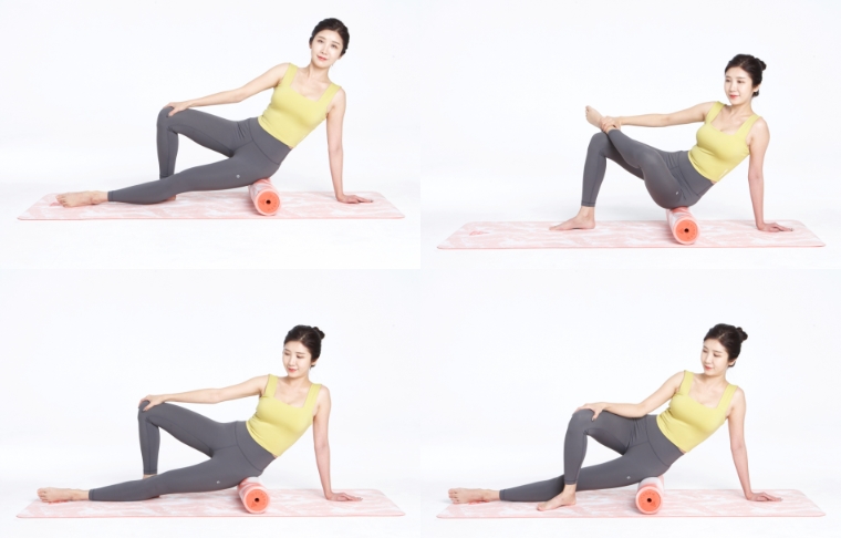 폼롤러 엉덩이 스트레칭