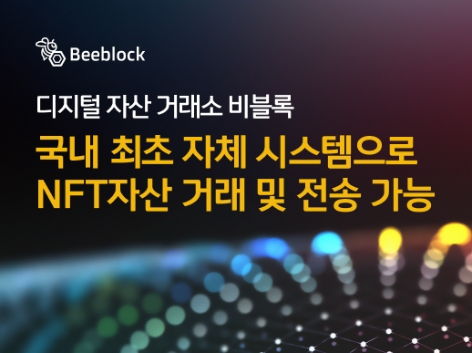 비블록 NFT마켓, 국내 유일 자체 시스템 통해 NFT자산 거래, 전송 가능