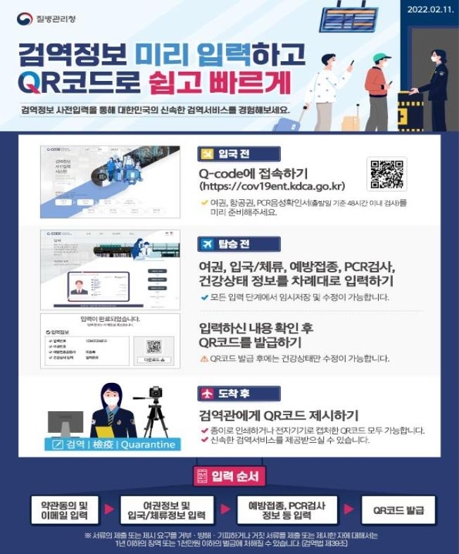 정부, 21일부터 인천공항 입국 모든 항공편 사전입력시스템 적용