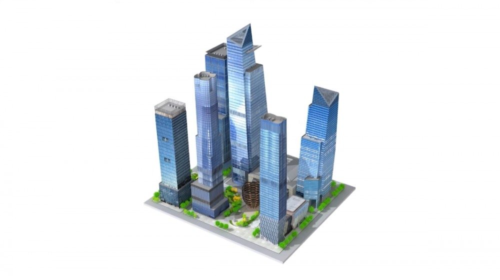 메타버스2 랜드마크 건물 허드슨 야드 모델링 이미지. 사진=더퓨처컴퍼니