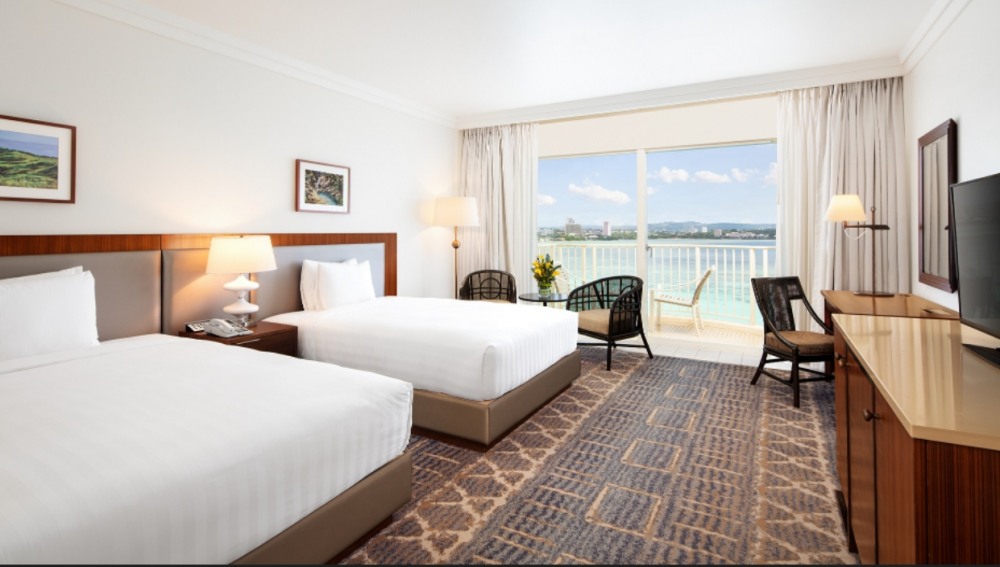 롯데호텔 괌 오션 프론트 디럭스 룸 이미지.(사진=롯데호텔 괌)