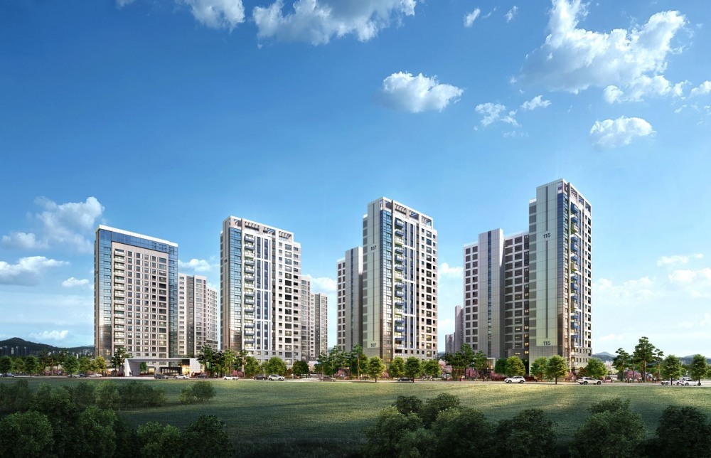 e편한세상 에코델타 센터포인트 투시도.(사진=DL이앤씨)