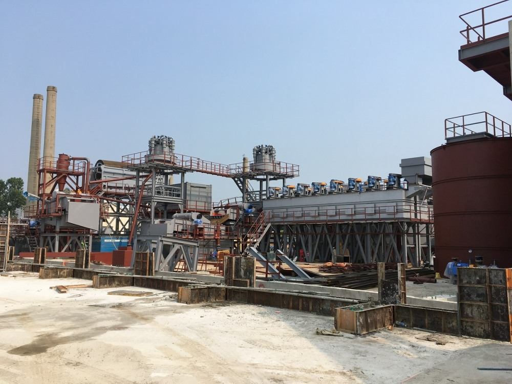 세척공사 모습.(사진=현대건설)