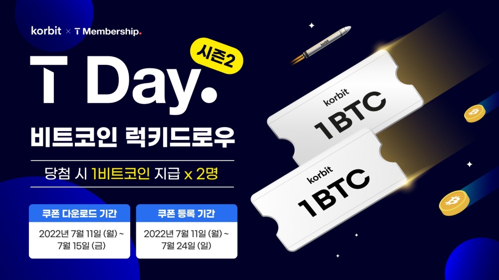 코빗, 7월 T Day 프로모션 진행