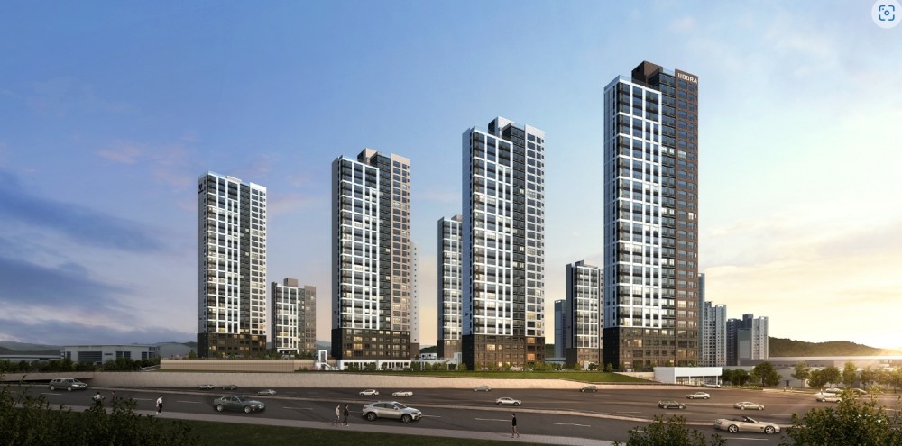 유보라 천안 두정역 투시도.(사진=반도건설)