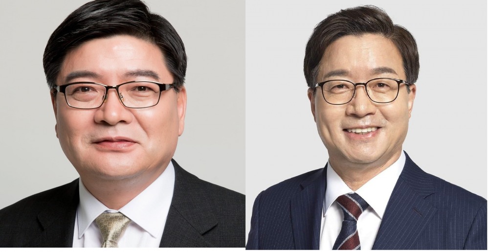 김용진 전 기재부 차관(왼) 염태영 전 수원시장(오)