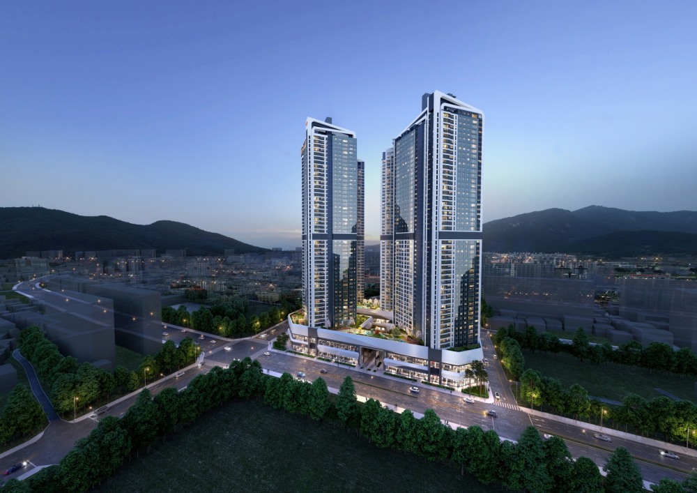 e편한세상 삼천포 오션프라임 조감도.(사진=DL이앤씨)