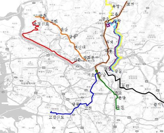 심야 연장운행 대상노선