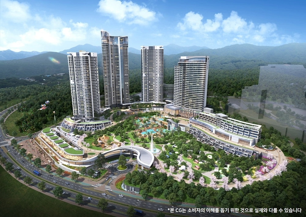 롯데리조트(예정) 및 ‘울산 롯데캐슬 블루마리나’ 생활숙박시설 조감도(사진=롯데건설)