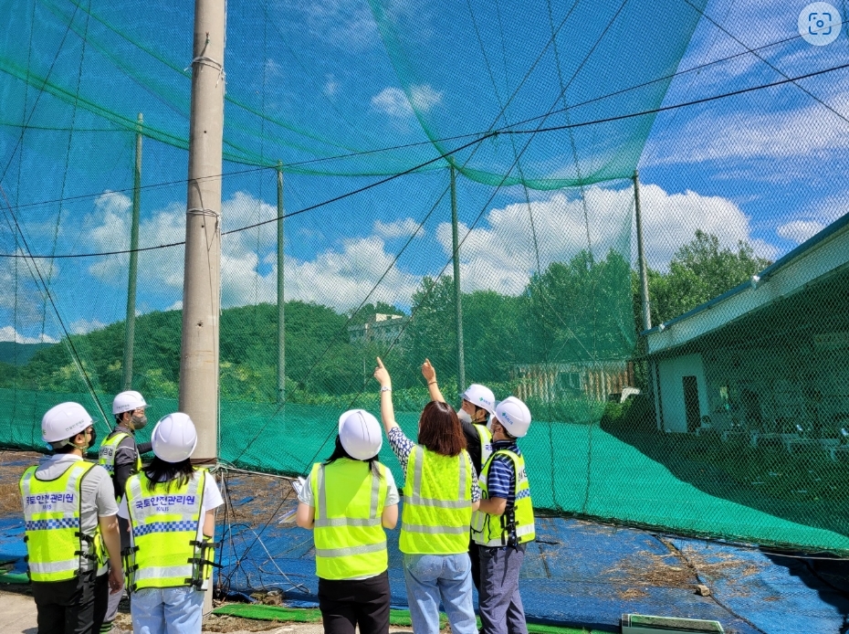포천시와 시설물 건설현장 합동 안전점검 전경. (사진=국토안전관리원)