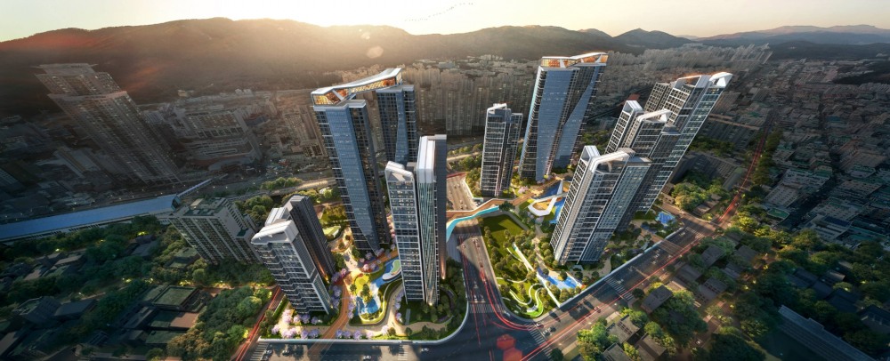 부산 서금사재정비촉진A구역 재개발사업 조감도.(사진=롯데건설)