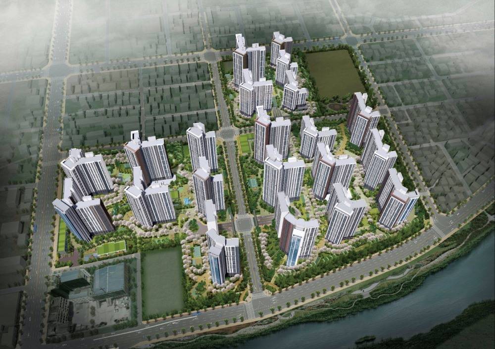 둔산 더샵 엘리프 조감도.(사진=포스코건설)